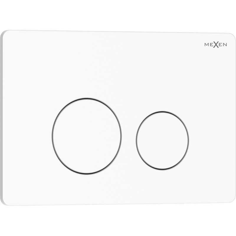 Mexen Tex 06 vandens nuleidimo mygtukas nerūdijantis plienas, blizgus baltas - 6106-01