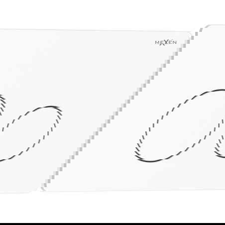 Mexen Tex 06 vandens nuleidimo mygtukas nerūdijantis plienas, blizgus baltas - 6106-01