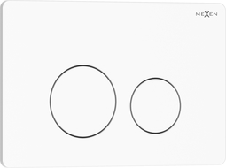 Mexen Tex 06 vandens nuleidimo mygtukas nerūdijantis plienas, blizgus baltas - 6106-01