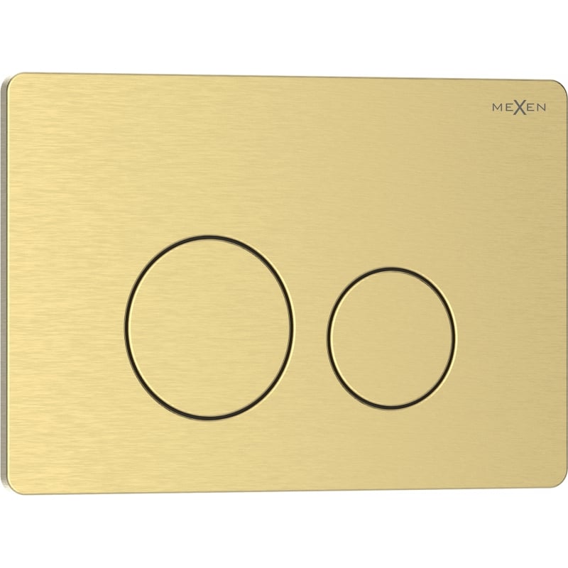 Mexen Tex 06 nuleidimo mygtukas nerūdijančio plieno, auksinis šlifuotas - 6106-11