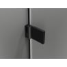 Mexen Lunar-B dešinės pusės dušo durys, 90 cm, permatomos, juodos - 832-090-000-70-00-P