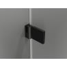 Mexen Lunar-B dešinės pusės dušo durys, 90 cm, permatomos, juodos - 832-090-000-70-00-P