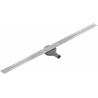 Mexen Flat 360° Super Slim linijinis rotacinis nutekėjimas 140 cm, Chromo - 1051140