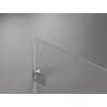 Mexen Lunar-F sulankstomos kairinės dušo durys 85 cm, skaidrios, chromuotos - 836-085-000-01-00-L
