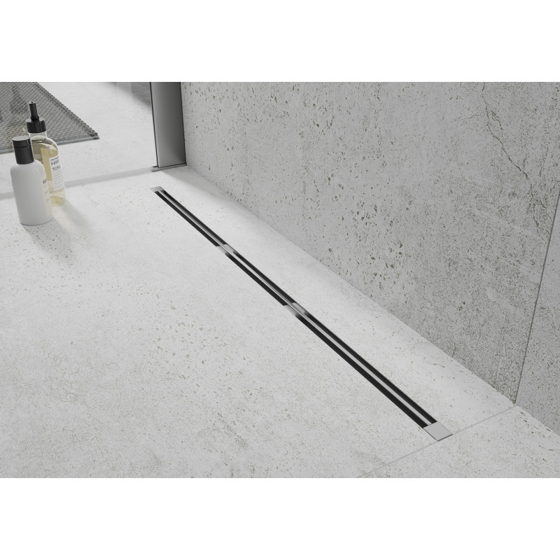 Mexen Flat 360° Super Slim linijinis rotacinis nutekėjimas 200 cm, Chromo - 1051200