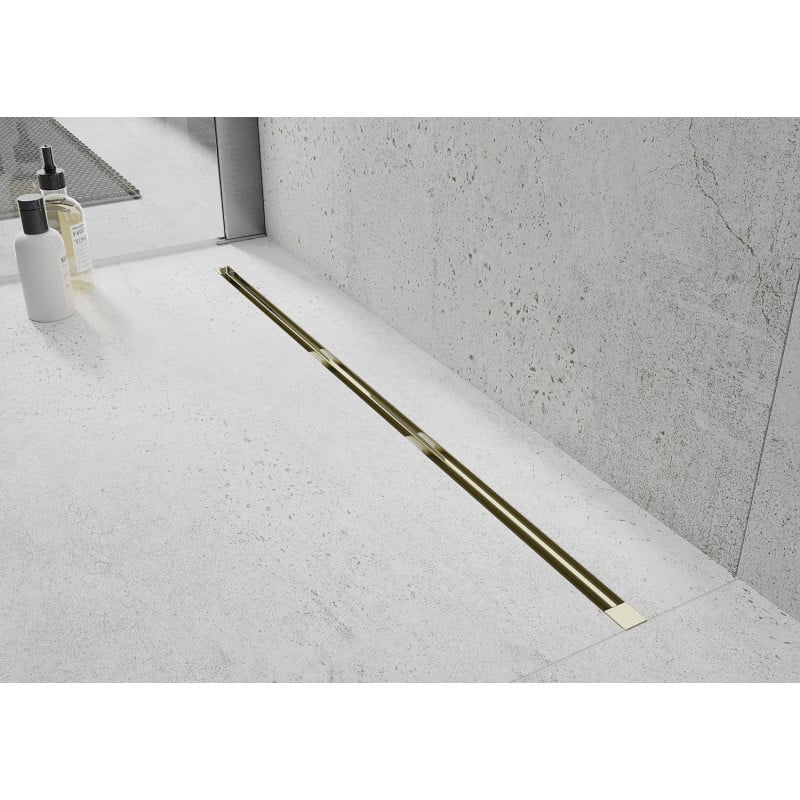 Mexen Flat 360° Super Slim linijinis rotacinis nutekėjimas 60 cm, Auksinė - 1551060