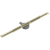 Mexen Flat 360° Super Slim linijinis rotacinis nutekėjimas 90 cm, Auksinė - 1551090