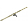 Mexen Flat 360° Super Slim linijinis rotacinis nutekėjimas 110 cm, Auksinė - 1551110