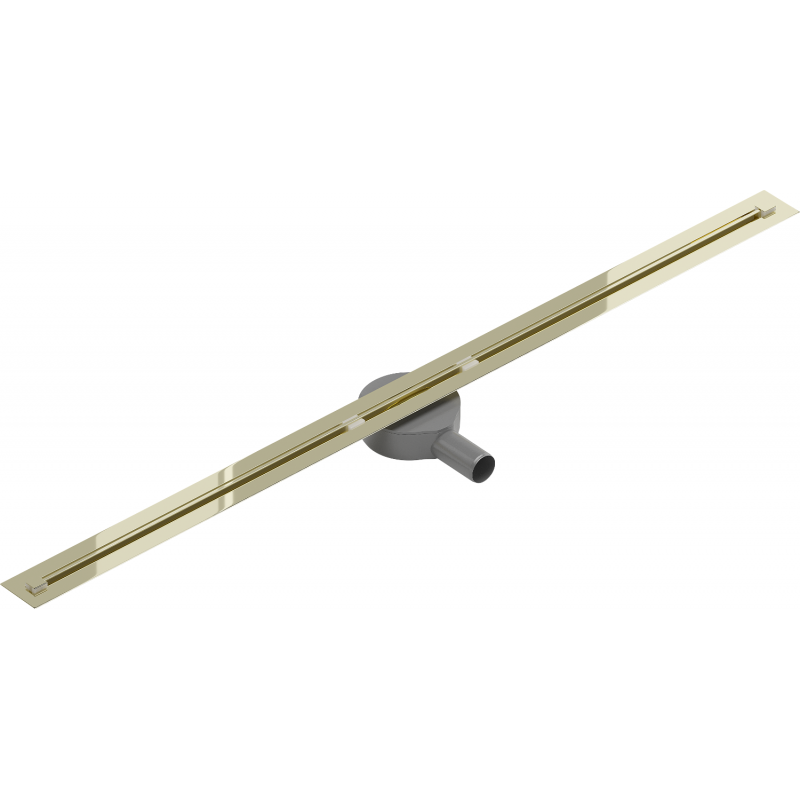 Mexen Flat 360° Super Slim linijinis rotacinis nutekėjimas 130 cm, Auksinė - 1551130