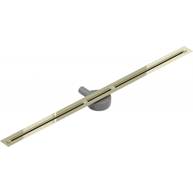 Mexen Flat 360° Super Slim linijinis rotacinis nutekėjimas 130 cm, Auksinė - 1551130