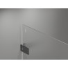 Mexen Lunar-F sulankstomos dušo durys, kairės 95 cm, skaidrios, šlifuotas ginklų pilkumo - 836-095-000-66-00-L