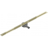Mexen Flat 360° Super Slim linijinis rotacinis nutekėjimas 140 cm, Auksinė - 1551140
