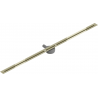 Mexen Flat 360° Super Slim linijinis rotacinis nutekėjimas 150 cm, Auksinė - 1551150