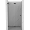 Mexen Lunar-F sulankiojamos kairinės dušo durys 90 cm, permatomos, ginklų metalas - 836-090-000-95-00-L