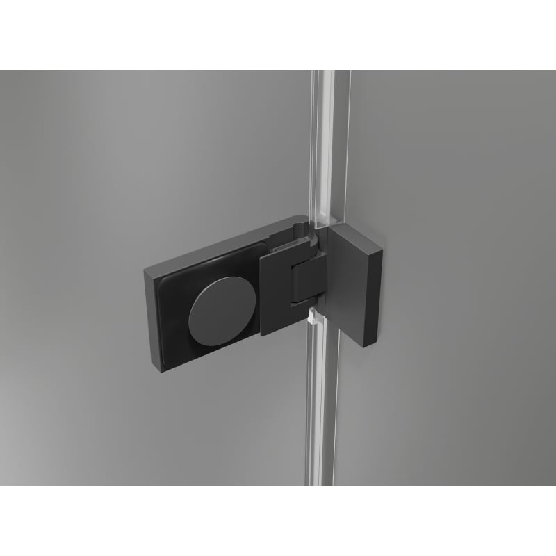 Mexen Lunar-F sulankstomos dušo durys kairiosios 95 cm, skaidrios, ginkluoto metalo - 836-095-000-95-00-L