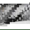 Mexen Lunar-F sulankstomos dušo durys - kairė 100 cm, permatomos, gun metal - 836-100-000-95-00-L