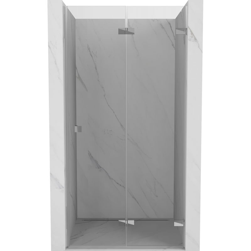 Mexen Lunar-F sulankstomos dušo durys dešinės 80 cm, skaidrios, chromuotos - 836-080-000-01-00-P