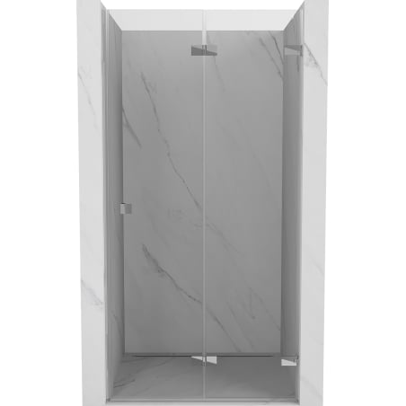 Mexen Lunar-F sulankstomos dušo durys dešinės 90 cm, skaidrios, chromuotos - 836-090-000-01-00-P