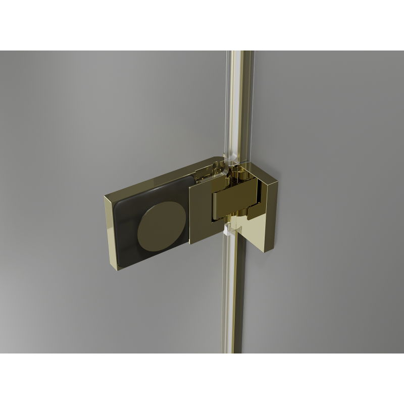 Mexen Lunar-F dušo durys, dešinės pusės 60 cm, permatomos, auksinės - 836-060-000-50-00-P