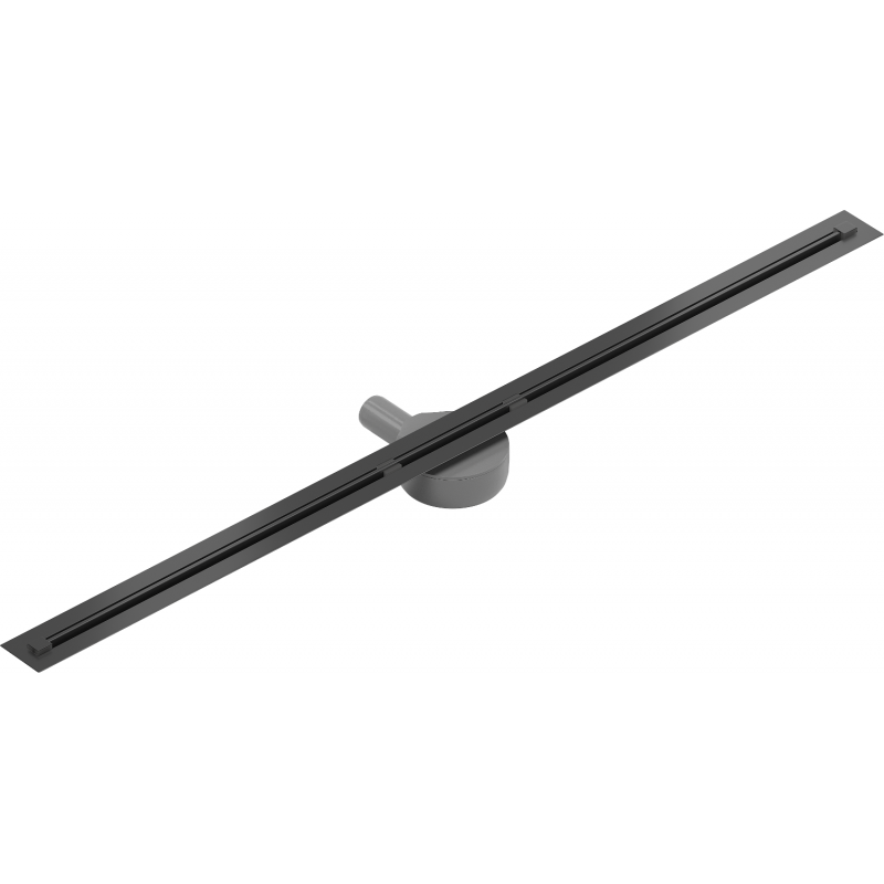 Mexen Flat 360° Super Slim linijinis rotacinis nutekėjimas 140 cm, Juoda - 1751140