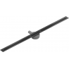 Mexen Flat 360° Super Slim linijinis rotacinis nutekėjimas 140 cm, Juoda - 1751140