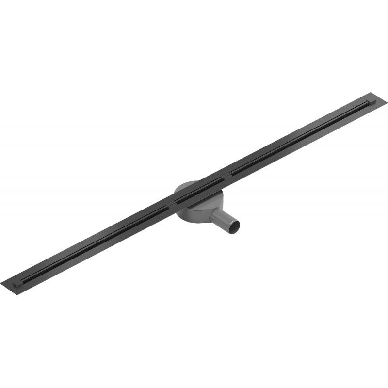 Mexen Flat 360° Super Slim linijinis rotacinis nutekėjimas 140 cm, Juoda - 1751140