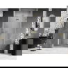 Mexen Lunar-F sulankstomos dešros durys dešinės 90 cm, skaidri, auksinės - 836-090-000-50-00-P