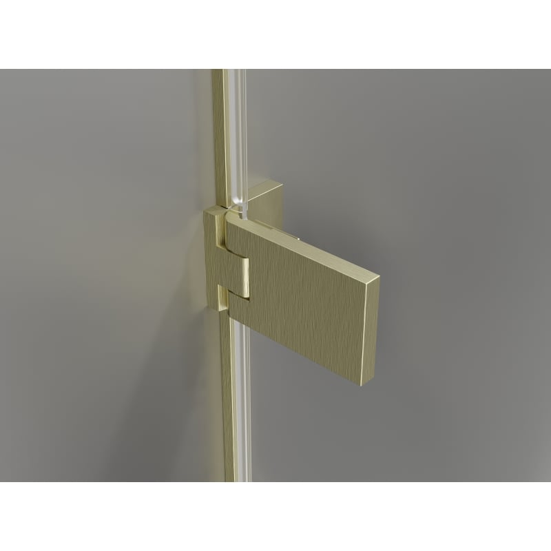 Mexen Lunar-F lankstomos dušo durys dešinės 65 cm, skaidrios, šlifuotas auksas - 836-065-000-55-00-P