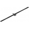 Mexen Flat 360° Super Slim linijinis rotacinis nutekėjimas 180 cm, Juoda - 1751180