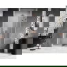 Mexen Lunar-F sulankstomos dušo durys dešinės 80 cm, skaidrios, rožinis auksas - 836-080-000-60-00-P