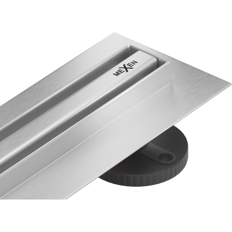 Mexen Flat 360° Slim 180 cm sukamoji linijinė drenažo sistema, inox - 1041180