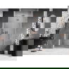 Mexen Lunar-F sulankstomos dušo durys dešinės 80 cm, perregimos, šlifuotas varis - 836-080-000-65-00-P