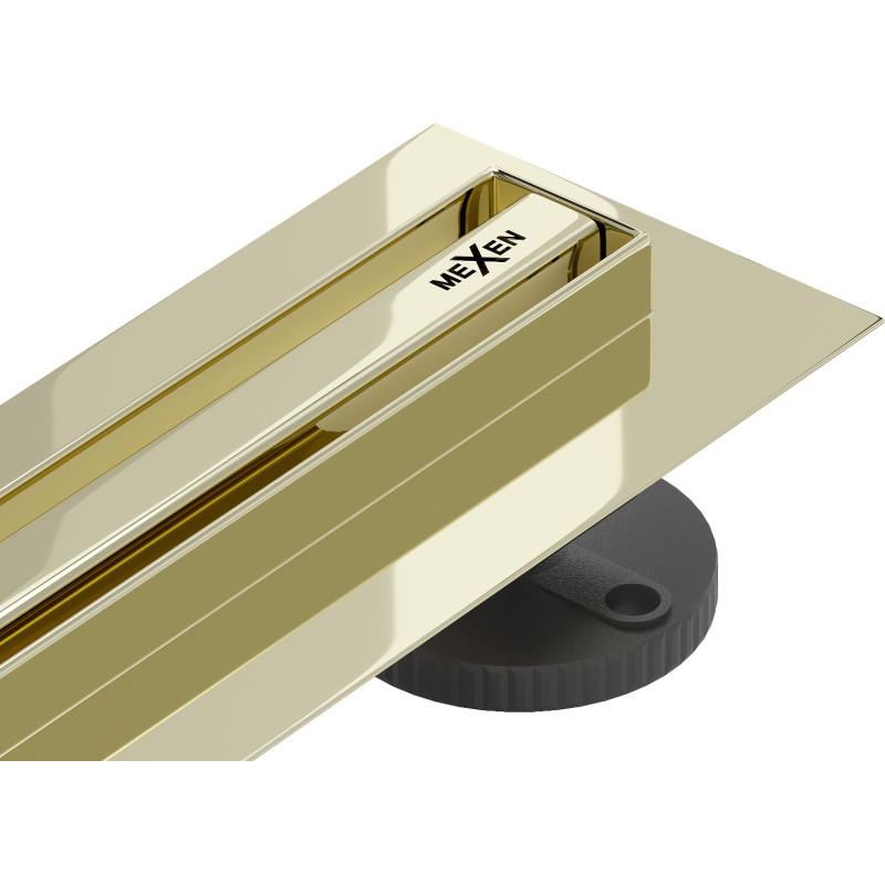 Mexen Flat 360° Slim pasukinis linijinis nutekėjimas 150 cm, auksinis - 1541150