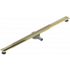 Mexen Flat 360° Slim linijinis rotacinis nutekėjimas 150 cm, Auksinė - 1541150