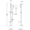 Mexen DQ33 stumdomas dušo komplektas, Chromo - 785334581-02