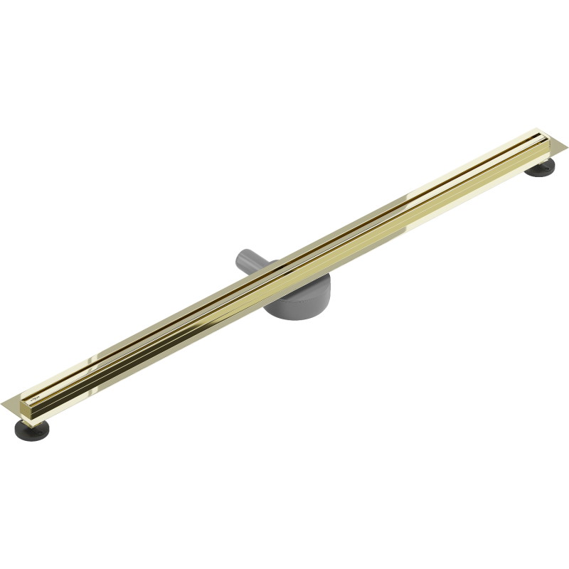 Mexen Flat 360° Slim linijinis pasukamas nubėgimas 160 cm, auksinis - 1541160