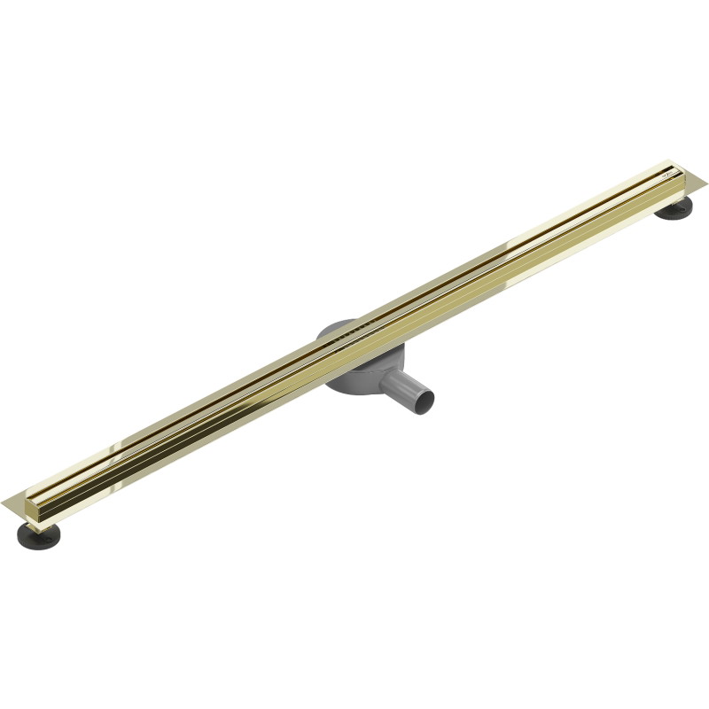 Mexen Flat 360° Slim linijinis pasukamas nubėgimas 160 cm, auksinis - 1541160