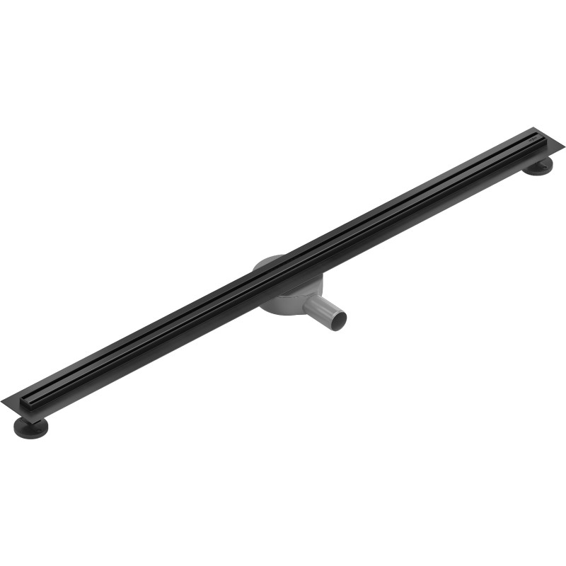 Mexen Flat 360° Slim 130 cm ilgio juodas sukamas linijinis nutekėjimas - 1741130