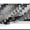 Mexen Lunar L dešinės pusės atveriamos dušo durys 80 cm, skaidrios, šlifuotas varis - 834L-080-000-65-00-P