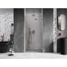 Mexen Lunar L dešinės pusės atveriamos dušo durys 80 cm, skaidrios, šlifuotas varis - 834L-080-000-65-00-P