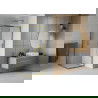 Mexen Rio kvadratinė dušo kabina 70 x 70 cm, Skaidrus, Auksinė - 860-070-070-50-00