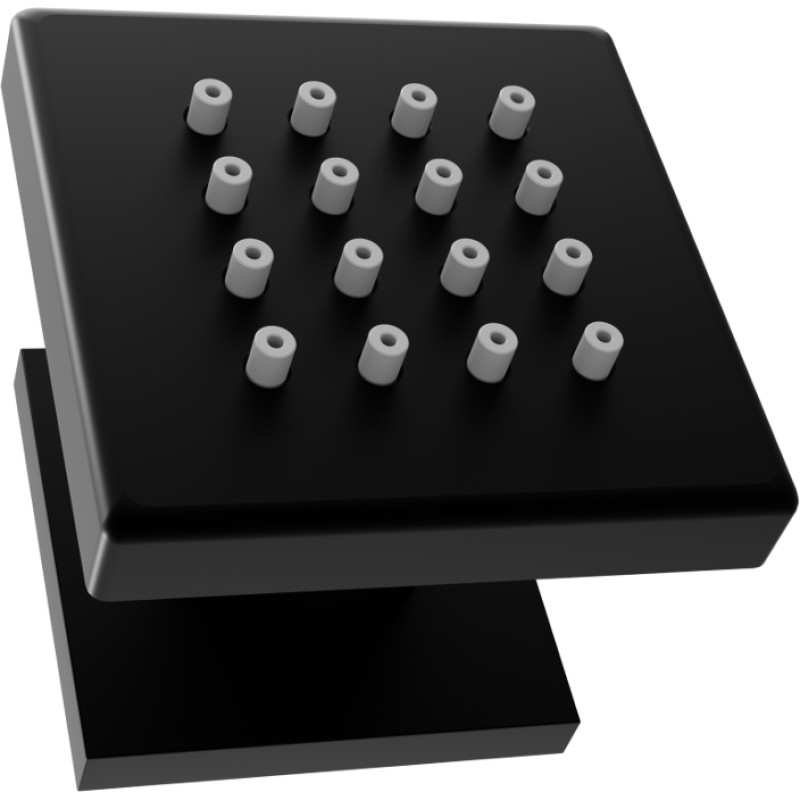 Mexen Cube ant sienos montuojamas šoninis purkštukas, juodas - 79360-70