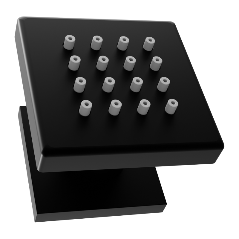 Mexen paviršinis šoninis purkštuvas, juodas - 79360-70