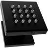 Mexen Cube ant sienos montuojamas šoninis purkštukas, juodas - 79360-70