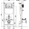 Mexen Tex E potinkinis rėmas WC - 61109