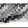 Mexen Lunar L dešinės atveriamos dušo durys 130 cm, skaidrios, gun metal - 834L-130-000-95-00-P