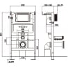 Mexen Tex Air XS-F pneumatinis sieninis rėmas WC - 61800A