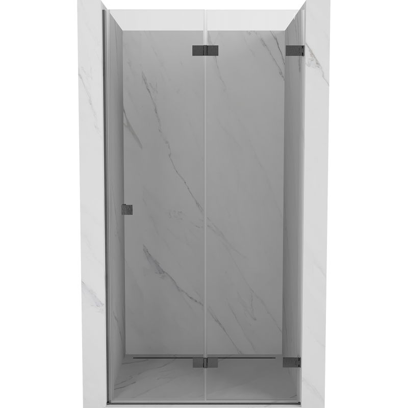 Mexen Lunar-F atveriamos dušo durys dešinės 70 cm, skaidrios, gun gray poliruotos - 836-070-000-66-00-P