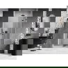 Mexen Lunar-F sulankstomos dešinės dušo durys 80 cm, skaidrios, šukuotas ginklų pilkas - 836-080-000-66-00-P
