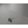 Mexen Lunar-F sulankstomos dušo durys dešinės 85 cm, skaidrios, gun gray šlifuotos - 836-085-000-66-00-P